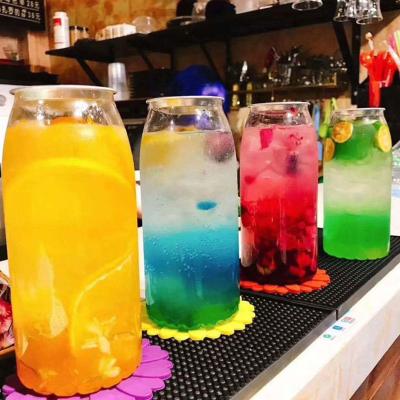 China Disposable Plastic Beverage Pop Can Bubble Water Box Pet Milk Tea Cup Juice Bottle Empty Transparent Beer Bottle for sale