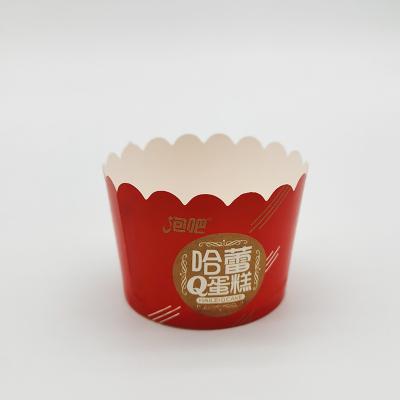 China Disposable red round cake and toast paper cup paper cup size and color can be customized for sale