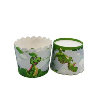 China Disposable Oven-Safe Large Baking Cups Roll Paper Cups For Baking Cupcake for sale