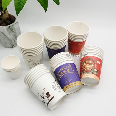 China Disposable Disposable Paper Cup Hot Coffee, Milk, Milk Tea, Custom Logo 8 oz 12 oz 16 oz Beverage Cup for sale