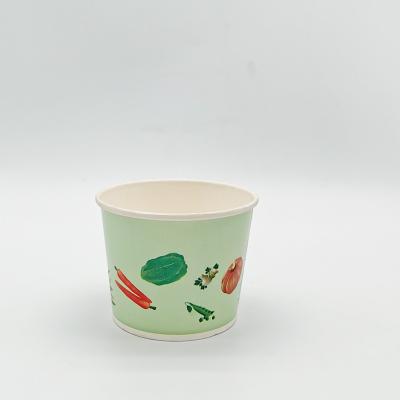 China Dispoable thickened paper cups and bowls for soup, or disposable paper bowls for ice cream for sale