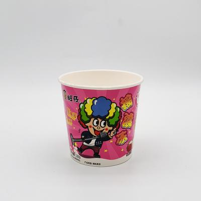 China Dispoable Children's Cartoon Thickened Food Packaging Disposable Pink Paper Cup, Cookie Jelly Candy Ice Cream Paper Cup for sale