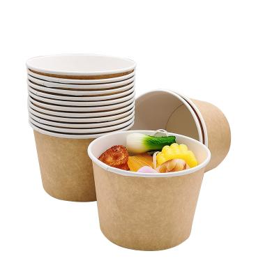 China Disposable Disposable Take Out Wrapper Salad Bowl With PET Lid Wrapper Bowl Suitable For Hot Soup, Noodles And Rice for sale