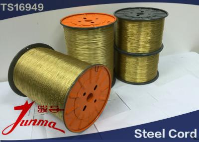 China Copper Coated Tyre Steel Cord for Radial Tires 0.94MM Dia High Adhesion ≥ 390N for sale