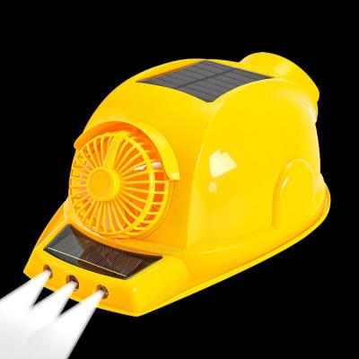 China Hard Hat Hard Hat Sun Visor Hard Hat Fan Torch Fan Stickers Candy Container Light Led Rechargeable Clear Acrylic Shaped Mining Cover for sale