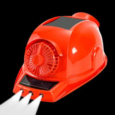 China Helmet Shock Resistant Hat With Builten Built In Dong Guan Male Bladeless Battery Without Fan Solar Power Mini Tennis Summer Caps Paper Staple Leaves for sale