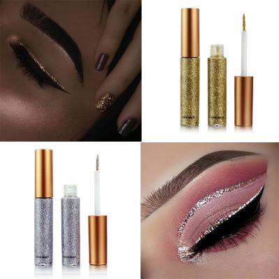 China Private Label Amazon HANDAIYAN Waterproof Glitter Eyeliner Gel Eyeliner Waterproof Black Eyeliner Waterproof Black Eyeliner for sale