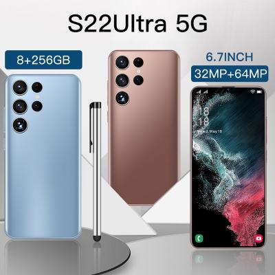 China Dual SIM Card Global Version S22+5G S22 U ltra 5G CPU: Dimensity 9000 12GB+512GB 32MP+64MP 6800mah dual sims cards smart phone for sale