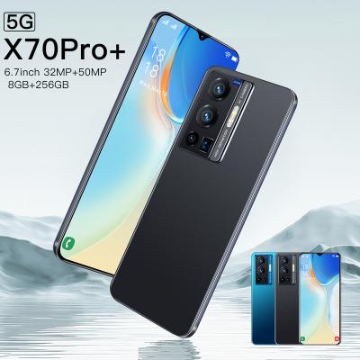 China Game X70 Pro+ 6.7 Inch Screen Mobile Phones CPU: Dimensity Camara 810 8GB+256GB 32MP+50MP, 6800Ah Dual sim Cards Smart Mobile Phone for sale