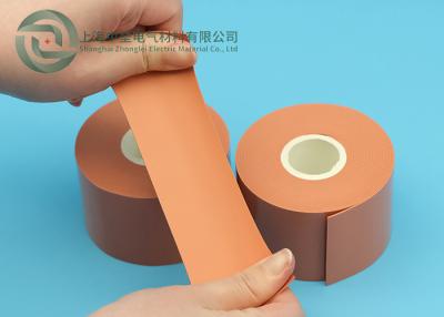 China 35kv Maximum Voltage 5cm Width Red Flame Retardant Self Amalgamating Silicone Tape for Substation Busbar Insulation for sale