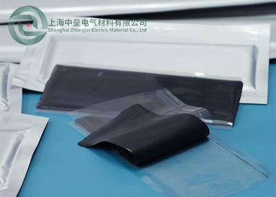 China Black Self Curing Silicone Pad Waterproof 10 - 30 N/mm Tear Strength for sale