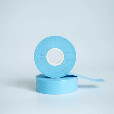 China 1Inch Width Blue Heat-resistant Self-stick Silicone Tape for Automotive Engine Compartment Cable Protect for sale