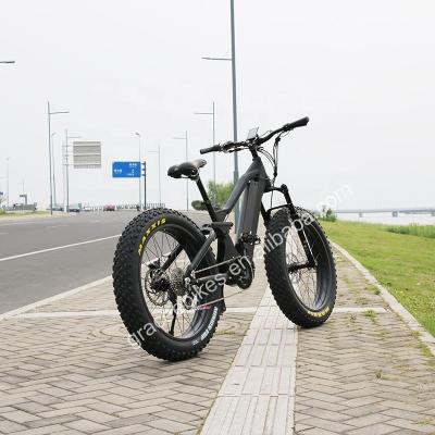 China Fat aluminum alloy tire mountain ebike 26 inch beach electric bicycle with BAFANG 48V 1000W rear motor for wholesale for sale