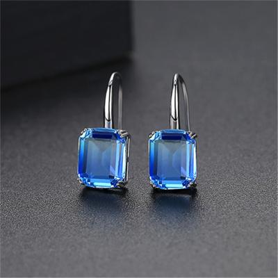 China Fashion Jewelry Romantic Drop Earrings For Women Party Luxury Color Christmas Gift 21524 Square Shaped Earring for sale