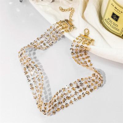 China Reference Picture Fashion Boho Style Necklace Jewelry Statement Crystal Women Star Necklace for sale