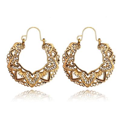 China Fashionable Romantic Sea Round Circle Earring Jewelry Oversized Geometric Drop Earrings For Women for sale