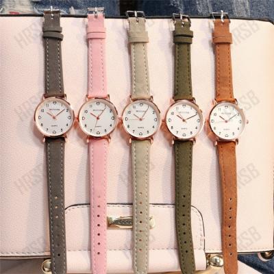 China Fashionable Women Watches Small Dial Watch Leather Strap Sports Wrist Clock Simple Ladies Vintage Smart Watches Gift for sale