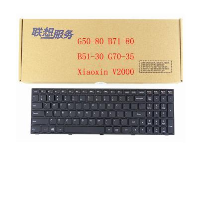 China Silver frame G50-80 B71-80 B51-30 G70-35 Xiaoxin V2000 USA new plug-and-play notebook English keyboard keyboard for sale