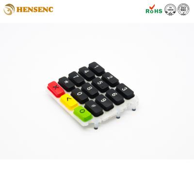 China Long Service Life OEM ATM Keypad Professional Custom Silicone Numeric Button Rubber Keypad For Access Control for sale