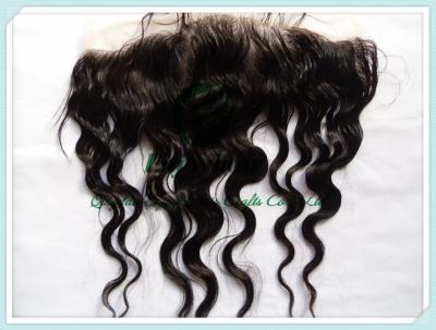 China Malaysian virgin remy hair lace frontal 13''x4'' ,natural color body wave 10''-24'' for sale