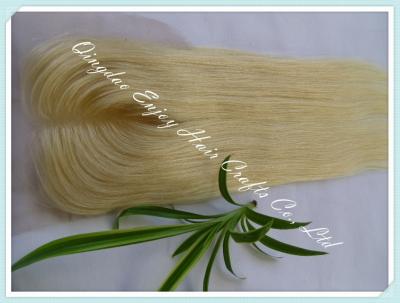 China Lace top closure 4''x4'' ,malaysian virgin hair 613# color straight 10''-24''length for sale