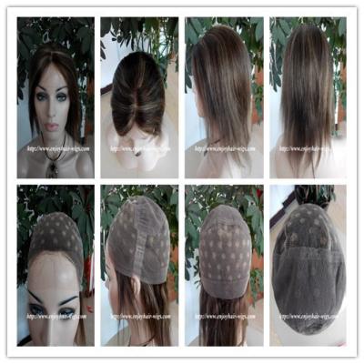 China Human hair full lace wig  10