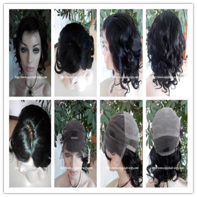 China Human hair full lace wig 10