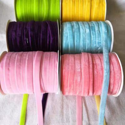 China Garment Hair accessories Material Gift Ribbon Velvet Ribbon for sale