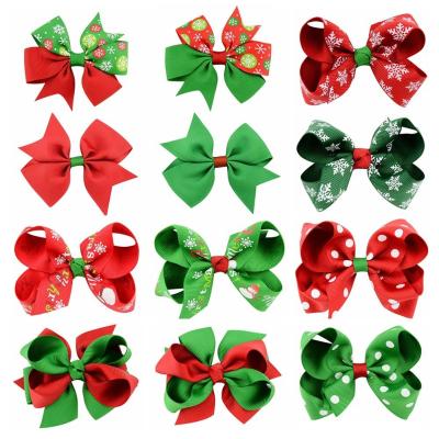 China Wholesales Christmas Floral Korean Flower Girls Butterfly Kids Hairclips Hair Accessories Hairpins for sale