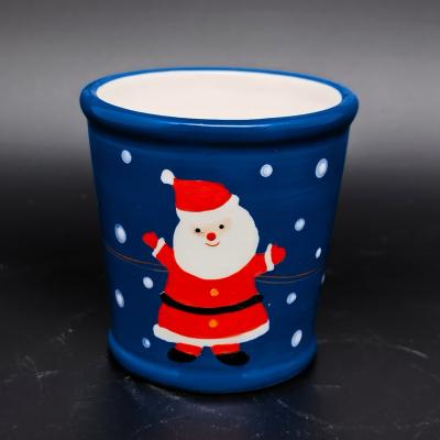 China Non Reverse OEM ODM Custom Hand Paint Santa Cups Manufacturer Christmas Ceramic Coffee Mugs Factory for sale