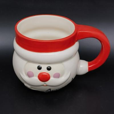 China OEM ODM Non Inverted Custom Hand Painting Christmas Ceramic Coffee Mugs Manufacturer Mugs for sale