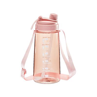 China Sustainable Super Large Capacity Sports Water Cup Water Bottle Portable Gym Plastic Straw Water Bottle for sale