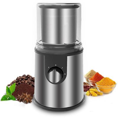 China Hotel Small Electric Blade Coffee Grinder With Storage Portable Coffee Press And Coffee Bean Grinder for sale