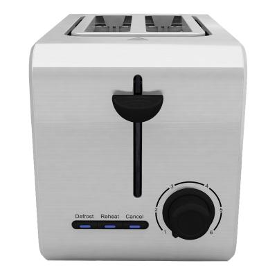 China Hotel Mini Anti-Jam Removable Crumb Tray 2 Slice Bread Sandwich Toaster Smart Electric Oven Toast for sale