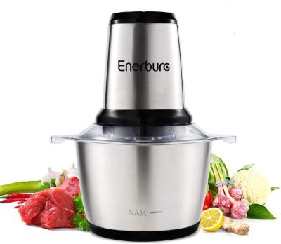 China Household Electric Food Chopper Stainless Steel Meat Mincer Electric Meat Processor With Two Speed for sale