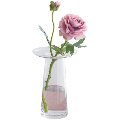 China Mid Century Modern Clear Vases for Wedding Centerpieces Vase Glass Clear Vases for Floral Arrangements for sale