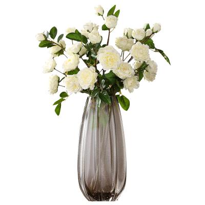 China Modern Glass Wedding Centerpiece Flower Vase Mid Century Flower Vase Crystal Vase Decoration Customize Home Decor for sale