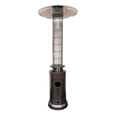 China Quartz Free Cylindrical Glass Tube Gas Heaters Patio Flame Gas Stocked Outdoor Patio Heater for sale