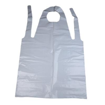 China Household Soft Or Embossed Cleaning Tools Disposable Kitchen Cooking Salon PE Apron For BBQ Picnic Barber Aprons for sale