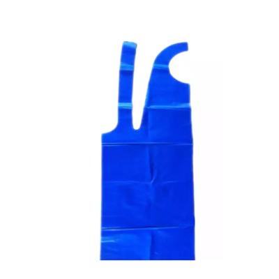 China 100pcs/bag 5-12g blue white smooth or embossed disposable biodegradable pe plastic apron for sale