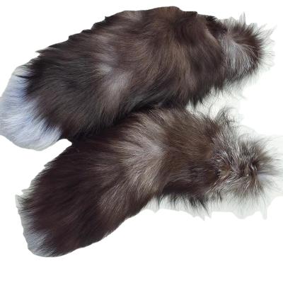 China Holiday decorations sells 38cm40cm45cm large black foxtail foxtail real color and tail wholesale sun blue for sale