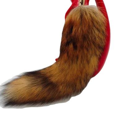 China China Factory Wholesale Portable And Fluffy Real Fox Tail Fur Pendant for sale