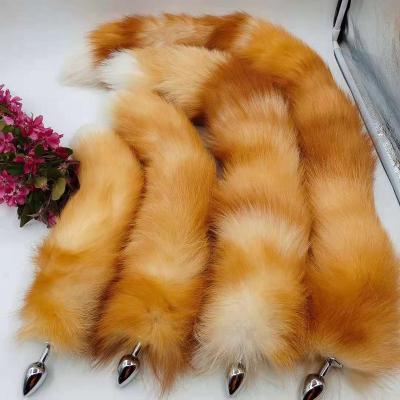 China Real Touch Feeling Wang Wu Fur Factory Direct Factory DirectInsert Ladies Foxtail Plug for sale