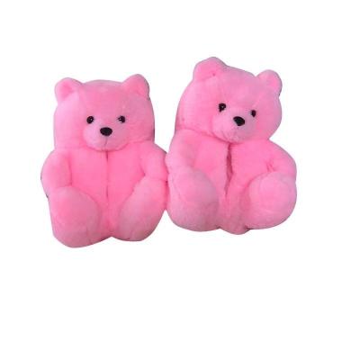 China Fashion Trend Factory Teddy Bear Slippers Teddy Bear Slippers Custom Animal Shaped Plush for sale