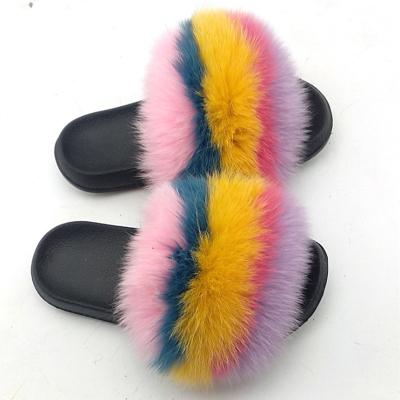 China Fashion Trend Factory Outlet Fur Slippers Fox Fur Slippers Fur Slippers For Women for sale