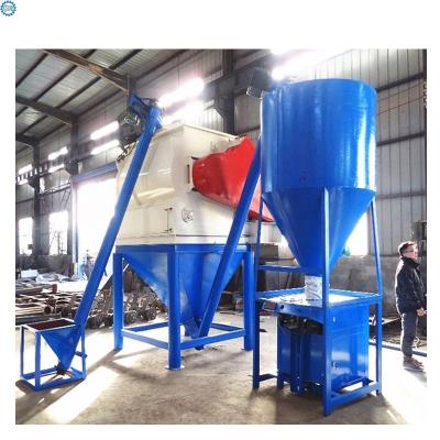 China Building Material Industry Semi-automatic Dry Mortar 4-5TPH Mixing Plant Equipment For Wall Putty Tile Adhesive Making for sale