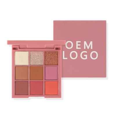 China OEM High Quality Matte Vegan Simmer Eye Shadow Palettes Private Label Eyeshowdow Colorant Customization Palette Waterproof for sale