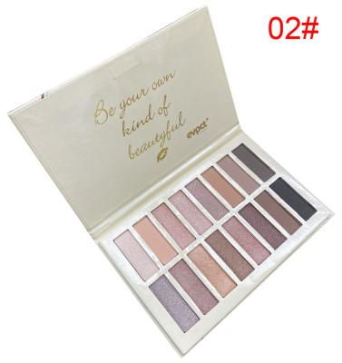 China 16 Color Waterproof Beauty - Glazed Vegan Cheap High Glitter Dye Makeup Pigmented Eyeshadow Palette Custom Private Label for sale