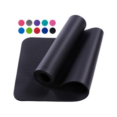 China Body Shaping Durable High Density NBR Yoga Printed Eco-Friendly Ultra Thick Double Wide Mat for sale