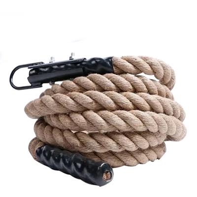 China Hot Selling Jute Exercise Fitness Polyester Weighted Trainer Battle Rope for sale